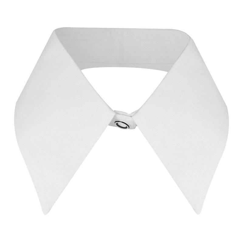 Joyci Solid Color Girls Necklace Choker Collar Detachable Lapel False Collar (White) - Image 1